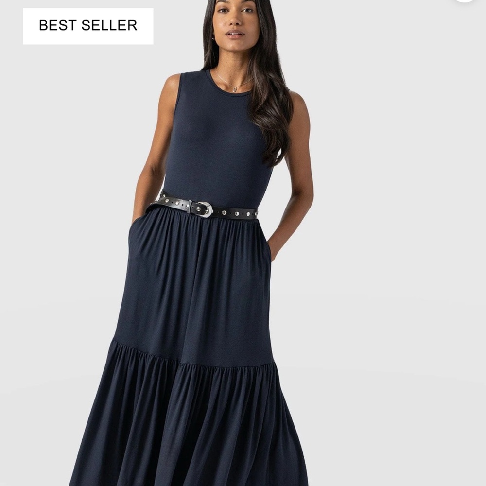 Casual Pink Tiered Ruffled Maxi Sundress